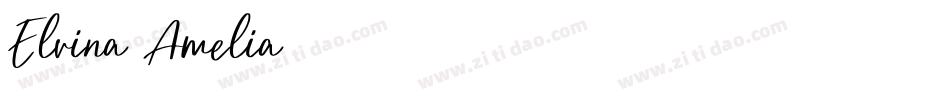 Elvina Amelia字体转换